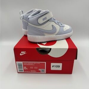 Nike Court Borough Mid2 (TDV) toddler 8c platinum tint/ghost new in box